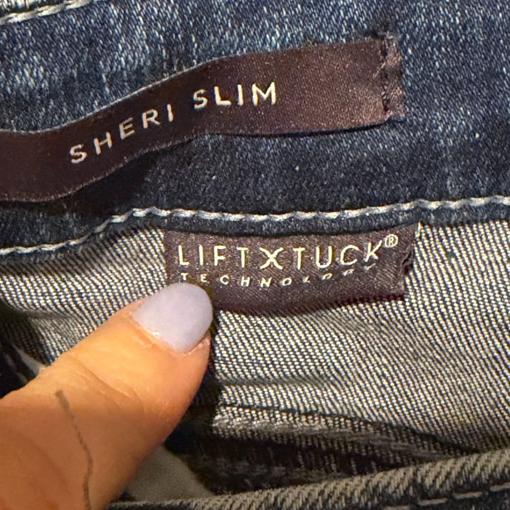 NYDJ Women's Dark Wash Sheri slim Jeans size 10 - Picture 3 of 7